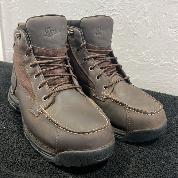 🔥 DANNER SHARPTAIL 4.5" Lace Up Hunting Hiking Work BOOTS Dark Brown Men Sz 10. - Picture 7 of 15